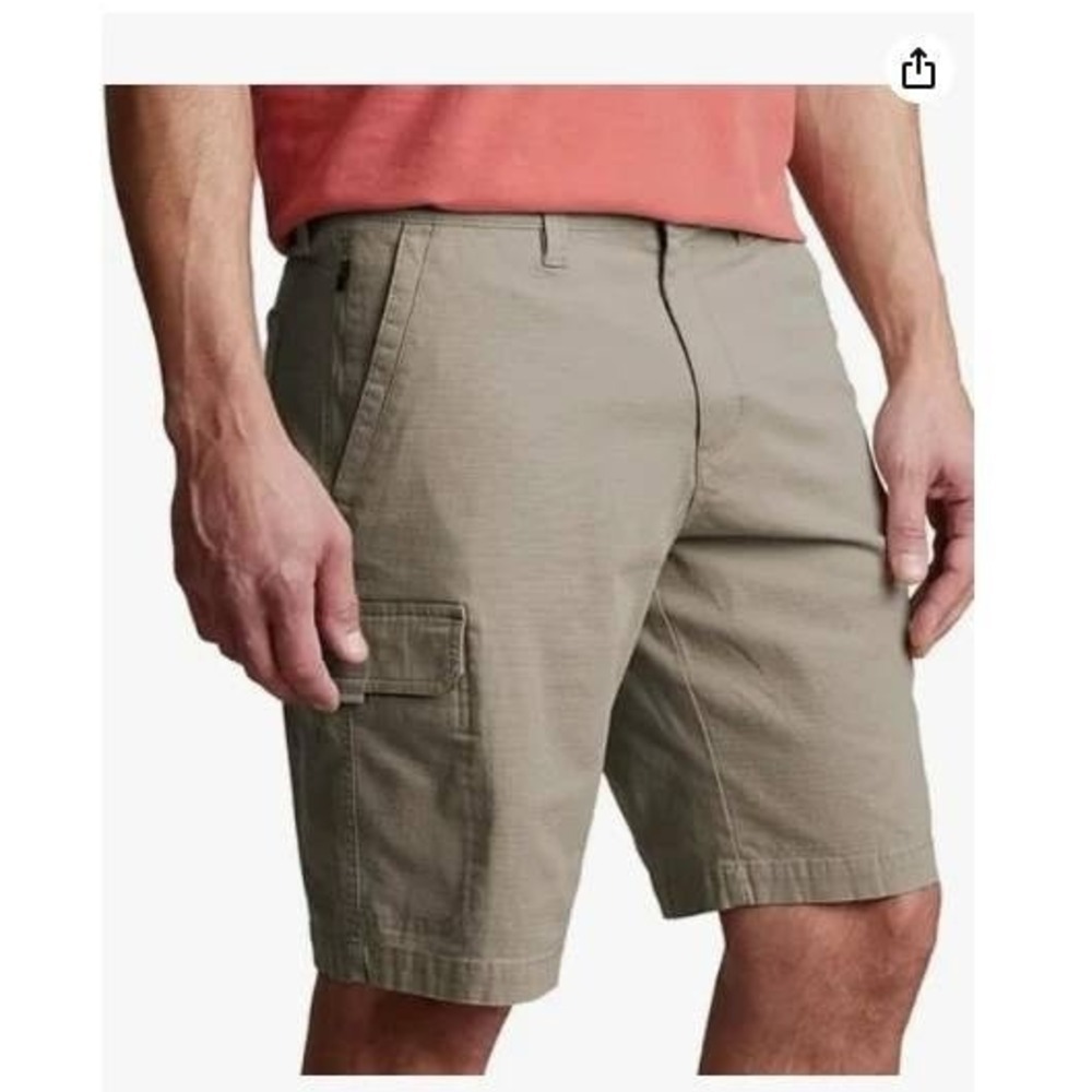 NEW Copper & Oak Men's Size 36 Tan Venture Ripstop Cargo Shorts Waist 10 Inseam